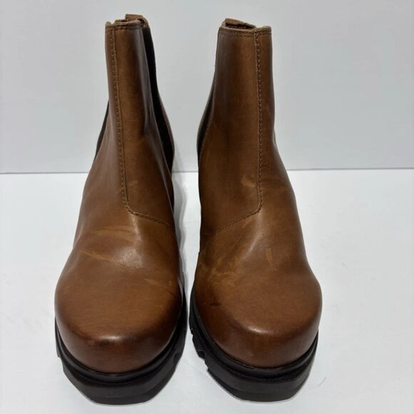 Sorel Women’s Joan Of Arctic III Wedge Chelsea Boots Brown, Size 9 M - Picture 3 of 6